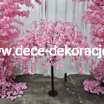 Drzewko sztuczne 150 cm różowe płacząca wiśnia