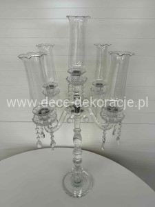 świecznik szklany 100cm