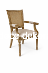 Krzesło drewniane  Louis z podłokietnikami