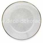 TALERZ SZKLANY DEKORACYJNY