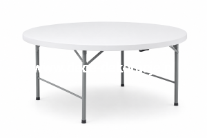 STÓŁ OKRĄGŁY PLASTIKOWY składany 180 CM