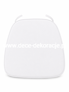 Poduszka pod krzesło biała 40x41x5cm