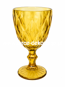 Kielich szklany bursztynowy