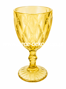 Kielich szklany żółty 