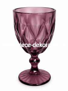 Kielich szklany różowy 