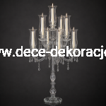 świecznik szklany 120cm 