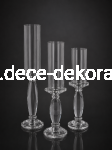 świecznik szklany