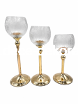 Komplet 3 świeczników