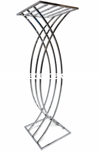 ŚWIECZNIK 90 cm  srebrny